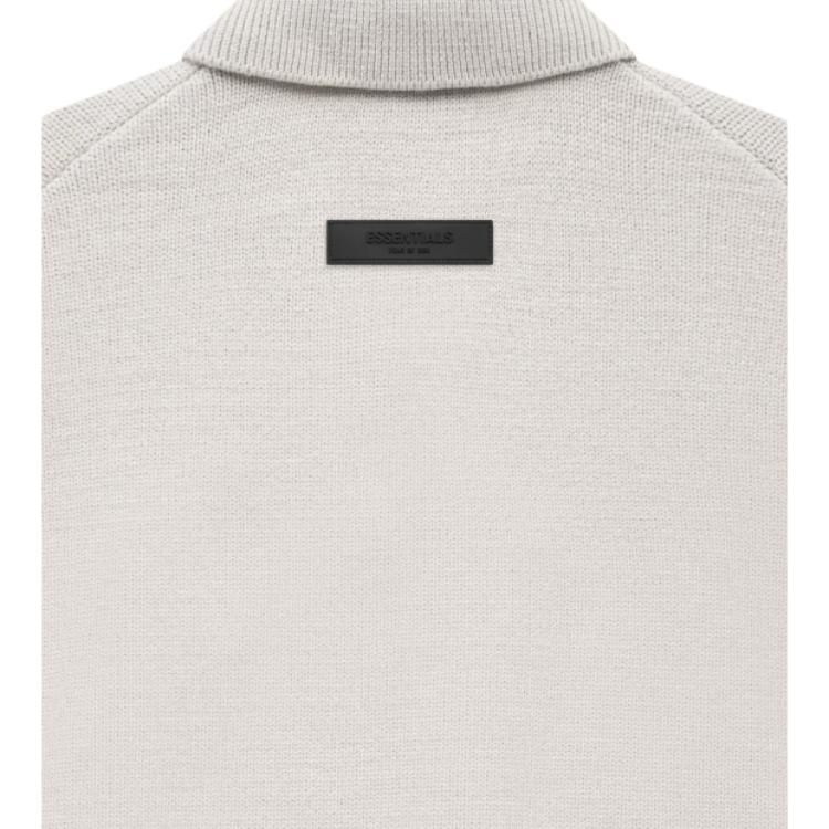 Fear of God Essentials Мужские топы с длинным рукавом из трикотажа SS22, поло, цвет пшеницы, FOG-SS22-157