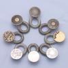 Waist Expansion Button Artifact Metal Nail-free Seam-free Button Removable Adjustable Telescopic Button Jeans Extension Button