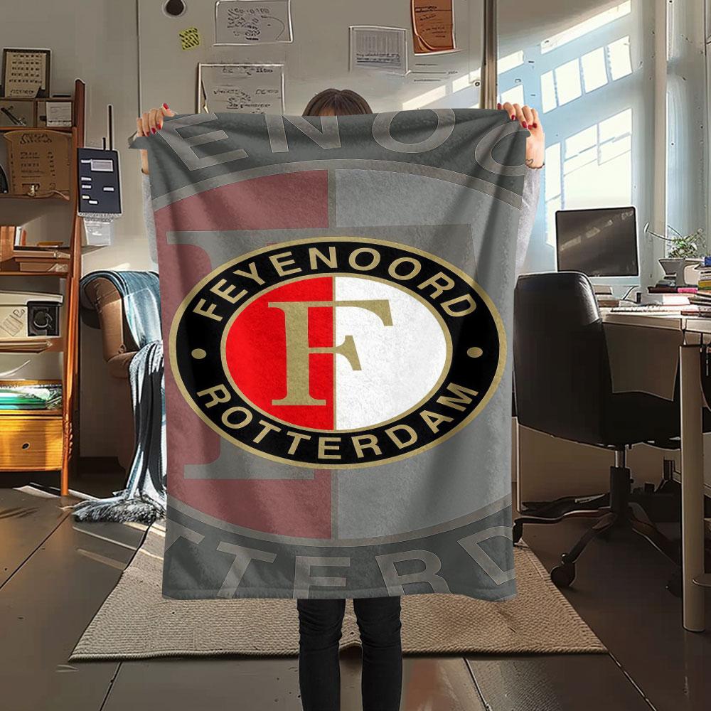 1PC Feyenoord Patterned Flannel Blanket Suitable For All Seasons for Home Decor Warmth and Comfort Gifts Holiday Present
