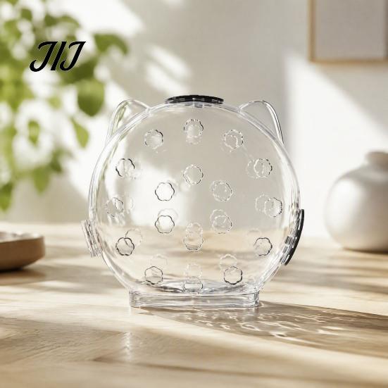 Cat Nail Clipping Mask Clear Helmet Muzzle, Breathable Anti Bite Kitten Astronaut Helmet, Prevents Biting Chewing, Grooming for Aggressive Cats Muzzle