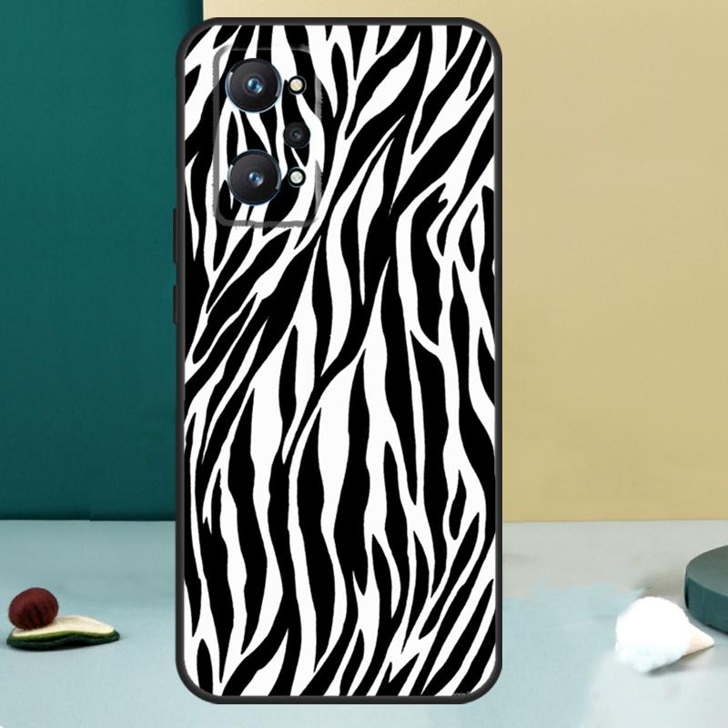 Чехол с принтом под шкуру зебры для Realme GT 6T 5 6 GT 7 Pro C67 C75 C61 C55 C53 C51 C21Y C25S 10 11 12 13 14 Pro Plus
