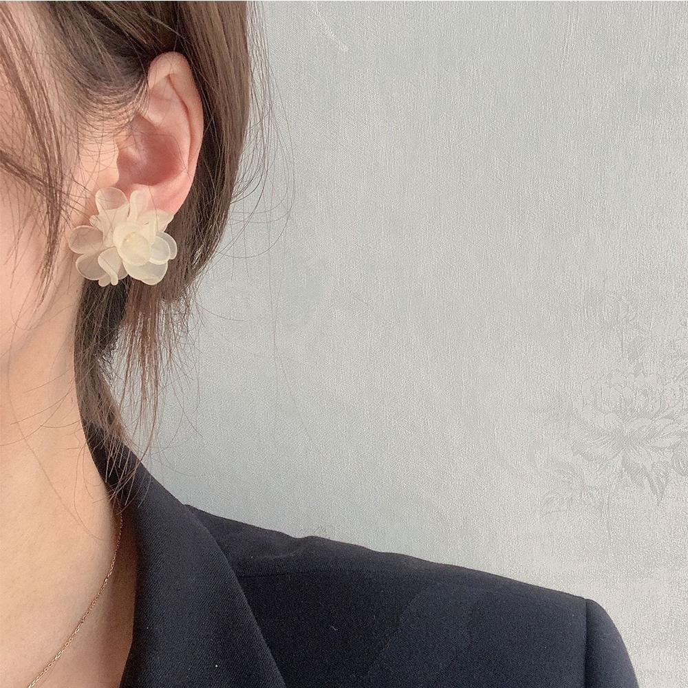 Summer Resin Women Korean Sweet Stud Earrings Flower Earrings Women Jewelry Acrylic Flower