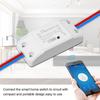 Wifi Smart Switch Compatible with Alexa & for Google Home Timer 10A/2200W Wireless Smart Sonoff