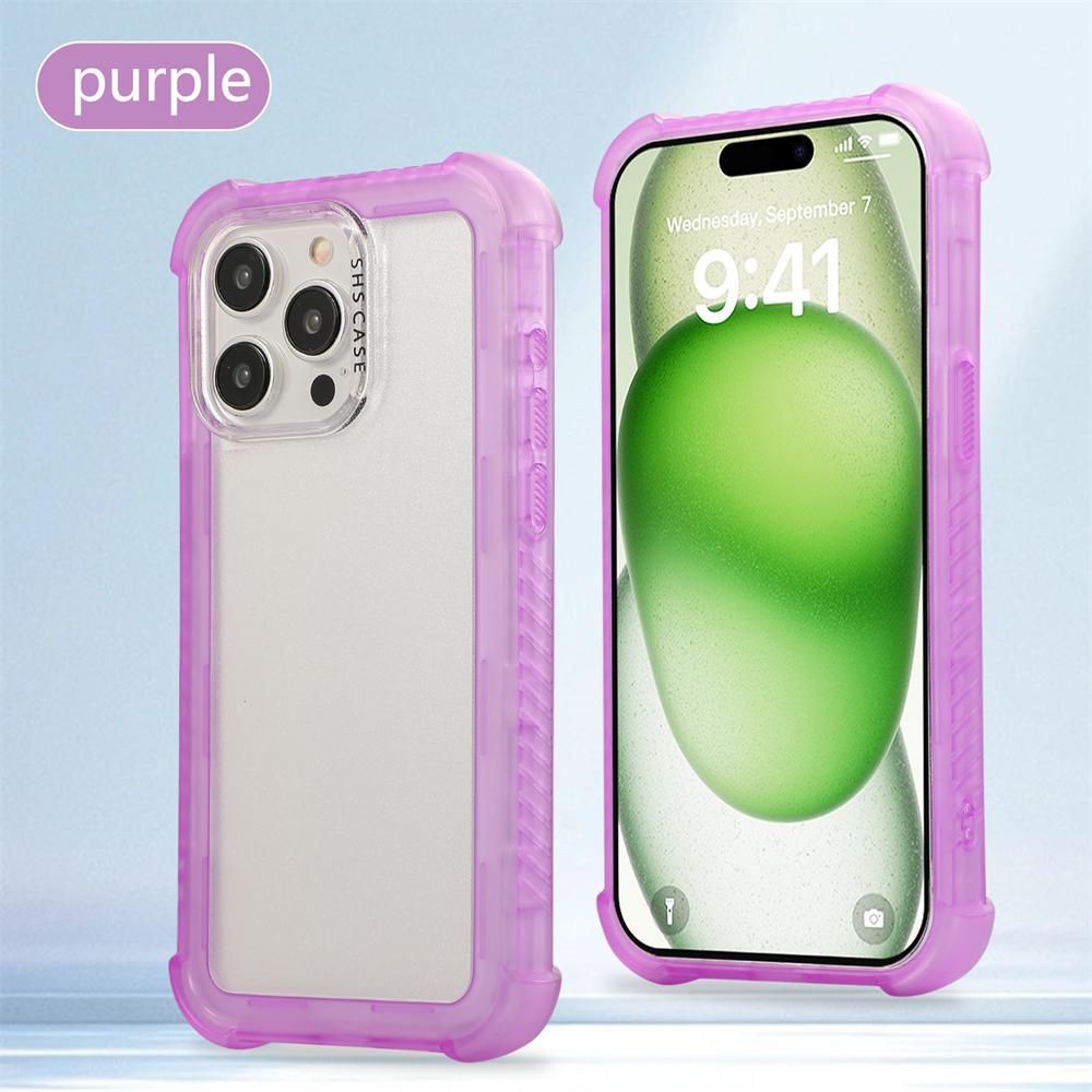 Роскошный матовый красочный ударопрочный защитный чехол для iPhone 16 15 14 Plus 13 12 Pro Max прозрачный жесткий чехол-бампер из ПК