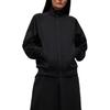 adidas W Спортивная куртка однотонная с воротником-стойкой на молнии с длинным рукавом женская куртка черного цвета JD9793