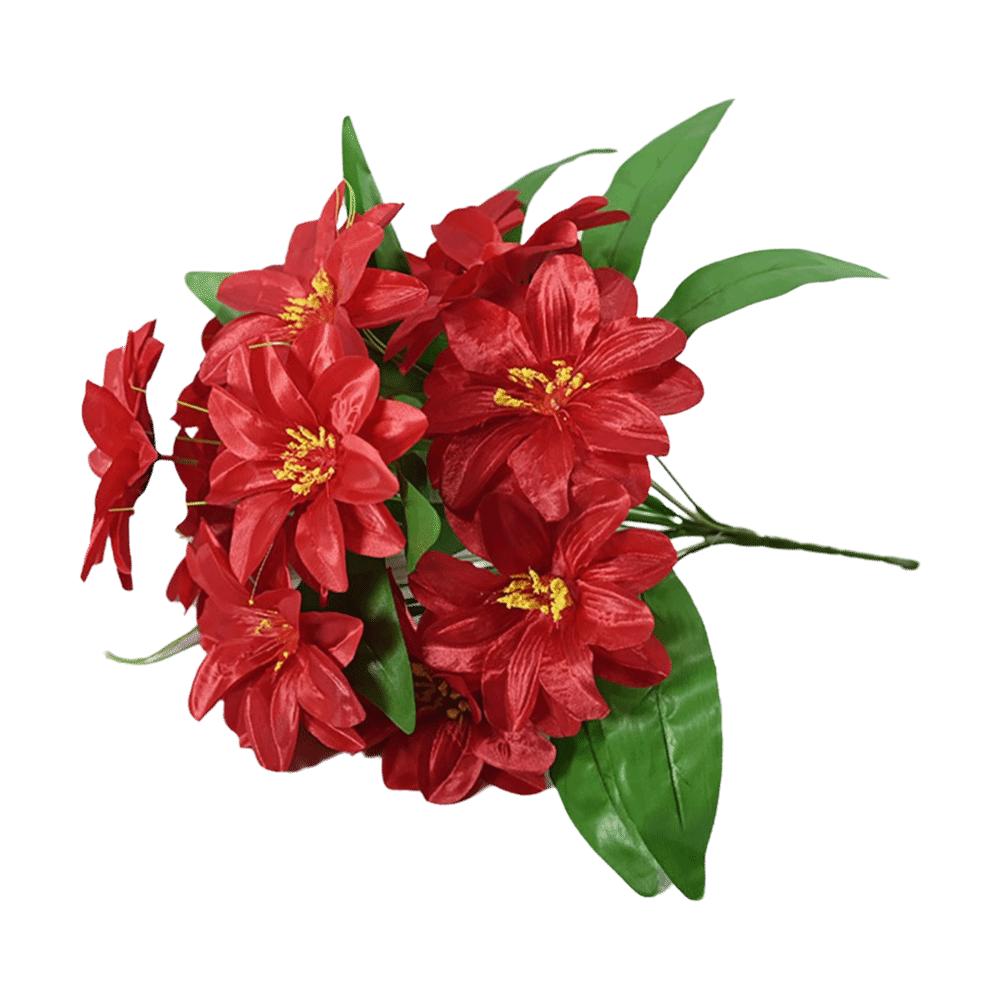 12 Heads Simulation Lotus Flower Multicolor Faux Flower Artificial Lily Flower Home Decoration