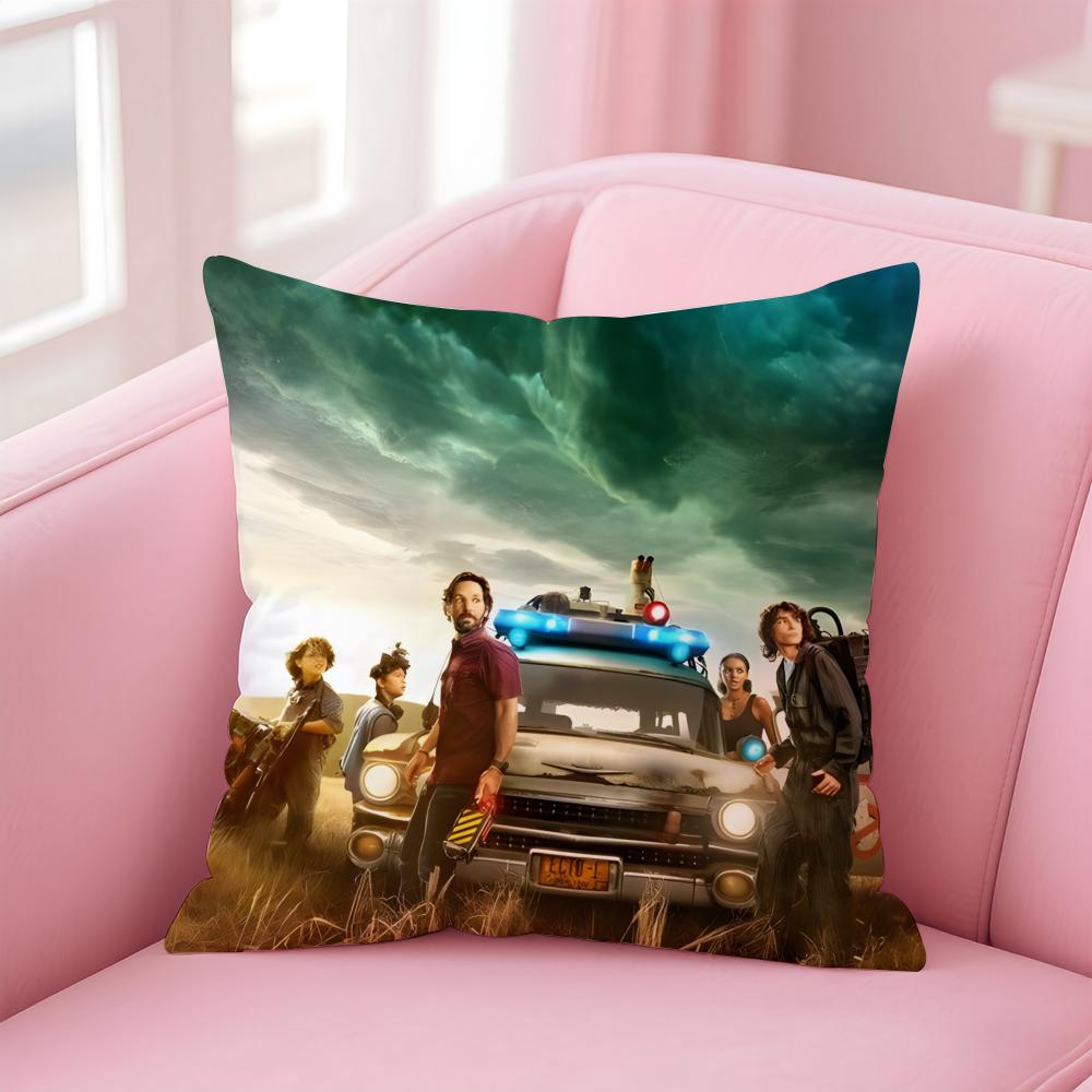 GGhostbusters AAfterlife Cartoon Cushion Cover Pillow Case Soft Friendly Fabric  Concealed Zipper
