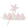 Glitter Design Stage Performance Headband Star Shape Star Fairy Stick  Birthday Celebration