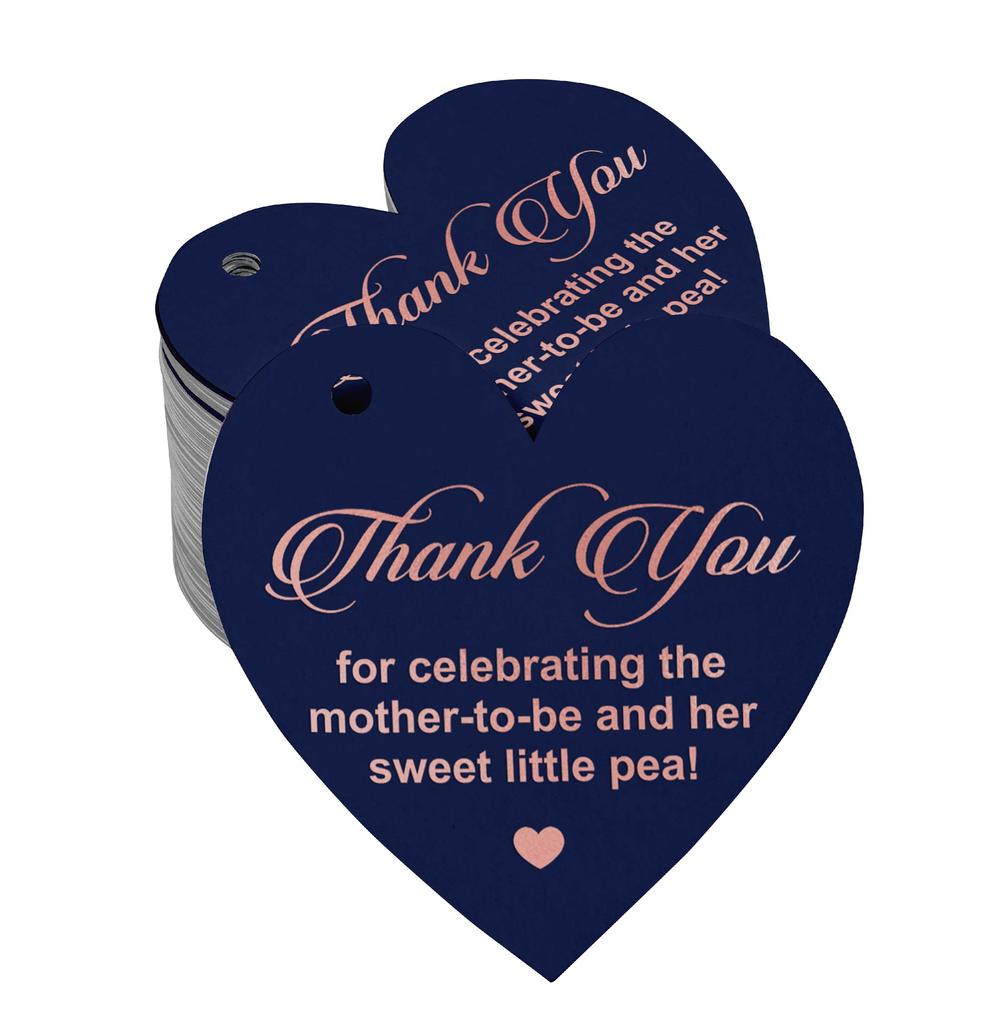 Inkdotpot 100 шт. в упаковке, спасибо за празднование дня рождения будущей мамы, бумажные бирки, поделки, настоящая серебряная фольга, подвеска