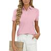 Женская блузка-топ в стиле business casual, с V-образным вырезом, коротким рукавом и пуговицами