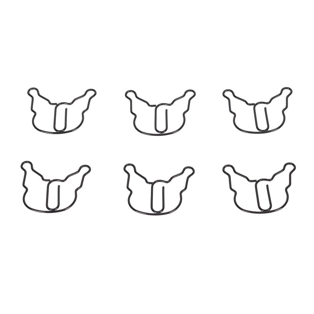 100 шт. Бумажные скрепки Противоскользящие Мультяшные Милые Легкие Скрепки для Офиса Школы Ежедневно