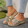 Hot Sale Shoes Female Open Toe Women's Slippers Plus Size Outdoor Casual Slippers Women Round Toe Wedges Women's Sandals