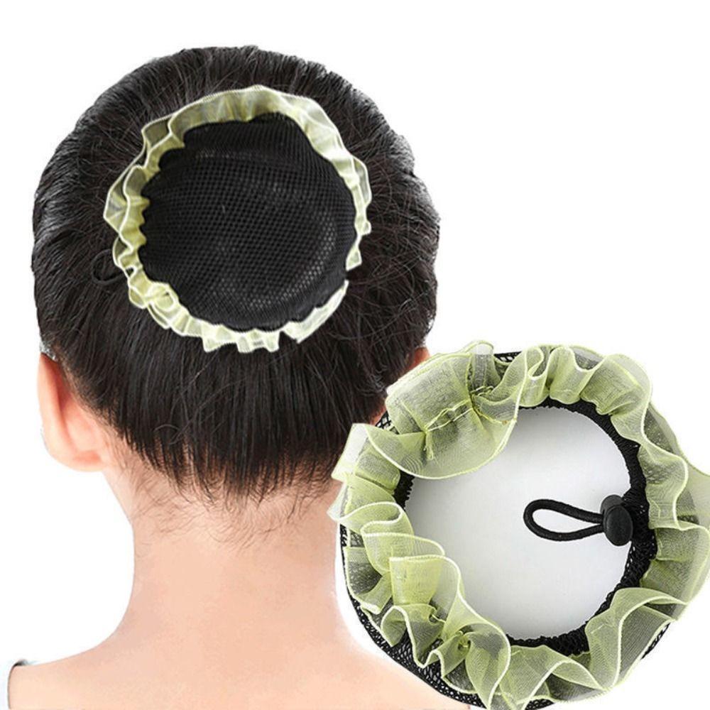 Adjustable Elastic Hair Net Lace Head Bands Girl Bun Cover Snood Accessories Ballet Hair Net Women