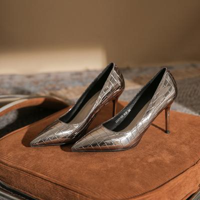 Женские туфли-лодочки из лакированной кожи с острым носком на высоком каблуке, новая женская обувь на шпильке для вечеринок, банкетов, офиса
