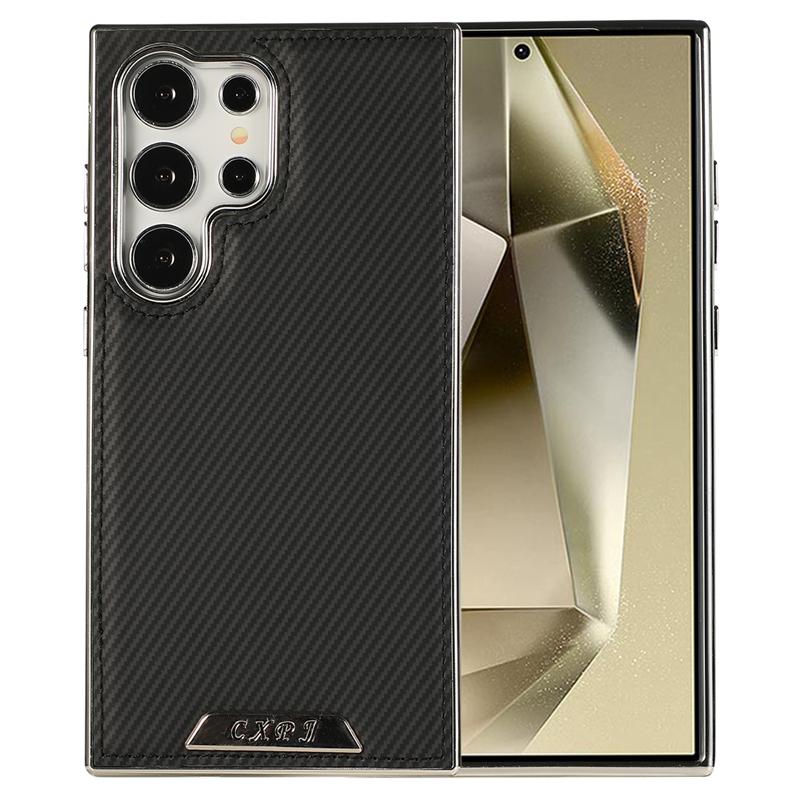 Роскошный магнитный чехол из углеродного волокна Magsafe для Samsung Galaxy S24 S22 Ultra S23 Plus S24Ultra S23Ultra Macsafe задняя крышка