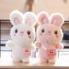 Cute Plush Rabbit Keychain Fluffy And Adorable Stuffed Animal For Backpacks