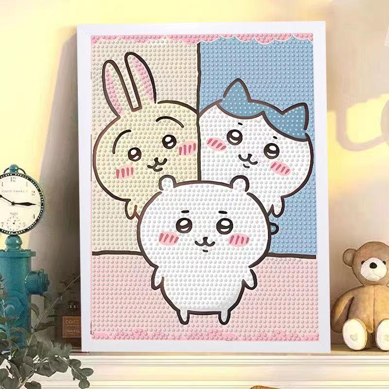 Санрио Алмазная Картина Наклейками DIY Китайское Праздничное Украшение Кристальный Декор