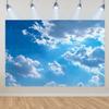 Blue Sky White Cloud Background Natural Landscape Home Party Decoration Backdrop Portrait Photography Banner Baby Shower Props
