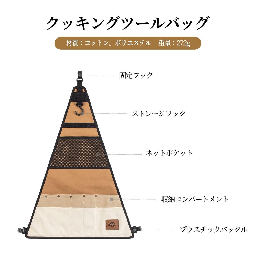 Naturehike Официальный магазин Сумка для инструментов для готовки Сумка для хранения кухонных принадлежностей Карман для хранения уличной посуды Ящик для инструментов Складное туристическое снаряжение Кухня