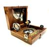 Деревянный морской ящик диаметром 10,2 см, морской секстант, корабельные инструменты, направленный компас