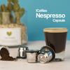 i Cafilas [NESC03] Многоразовый капсульный фильтр для кофе, чашки для приготовления крема из нержавеющей стали, стручки, тамперная основа для Nespresso Inissia, Essenza, Philips LOR Barista