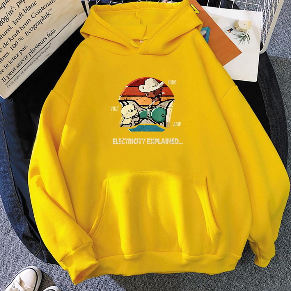 Electrolytic Release Hoodie Unisex Fashion Aesthetics Korean Comic/Anime Printed Sweatshirt