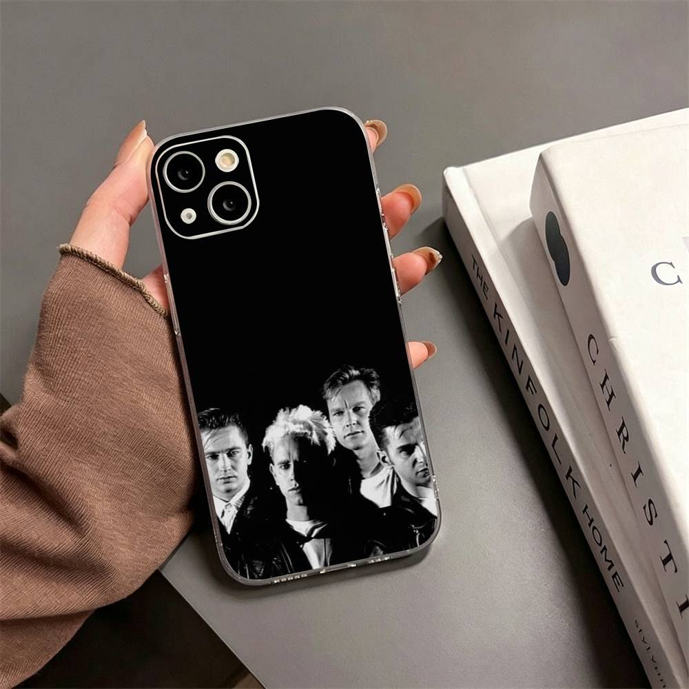 B-Band Depeches Modes Phone Case For iPhone17,16,15,14,13,12,11 Plus,Pro Max Soft Transparent Cover