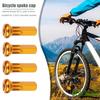 10Pcs Bicycle Spoke Cover Aluminum Alloy Spoke Nipples Easy Installation Bicycle Parts for MTB Road Bikes