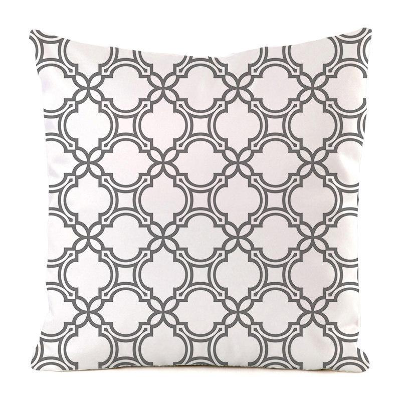 Nordic Minimalist Black And White Texture Digital Printing Short Plush Pillow Covers For Sofa Office Cushion Cover Home Goods