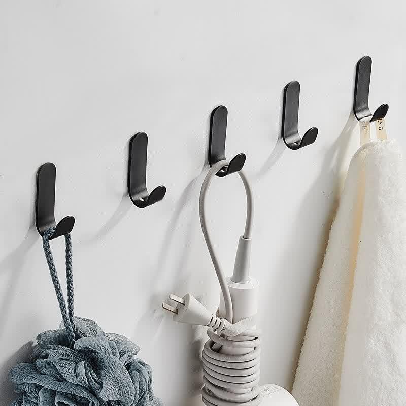 JINGRUIXIANG No-Drill Gunmetal Grey Metal Hooks