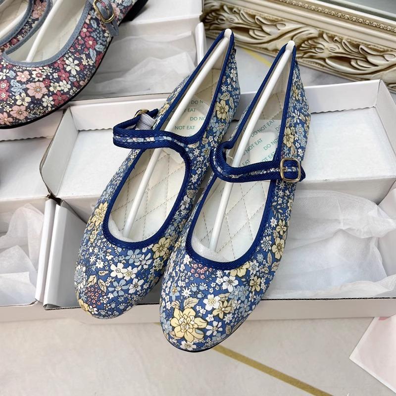 Модные балетки для женщин Новые весенне-осенние туфли Мэри Джейн с цветком Балетки для женщин Легкая удобная женская обувь