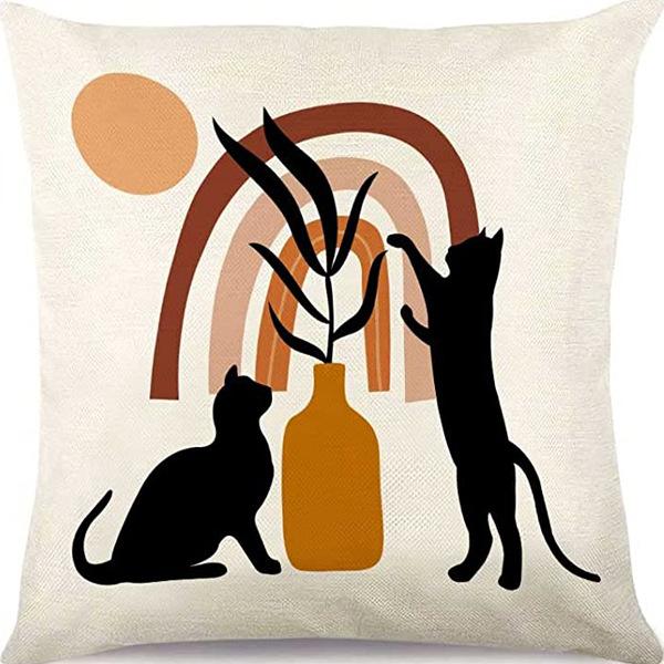 Абстрактная наволочка цвета Моранди, Минималистичная декоративная наволочка, Абстрактная эстетика, Подушка для дивана, Чехол для подушки