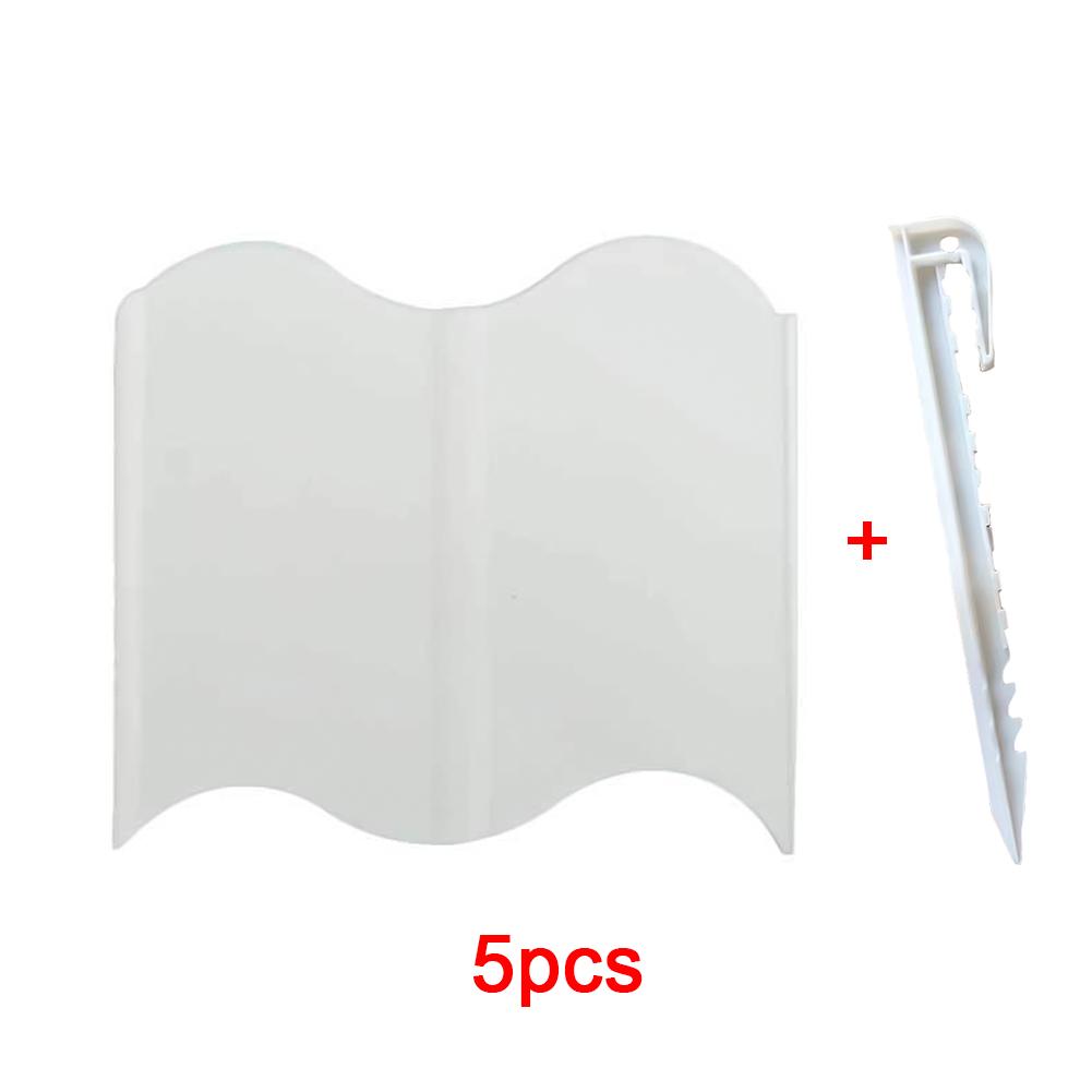 Забор с гвоздями для земли Садовый забор Пластиковый двор Декоративный забор Уличный штекерный забор Садовые принадлежности