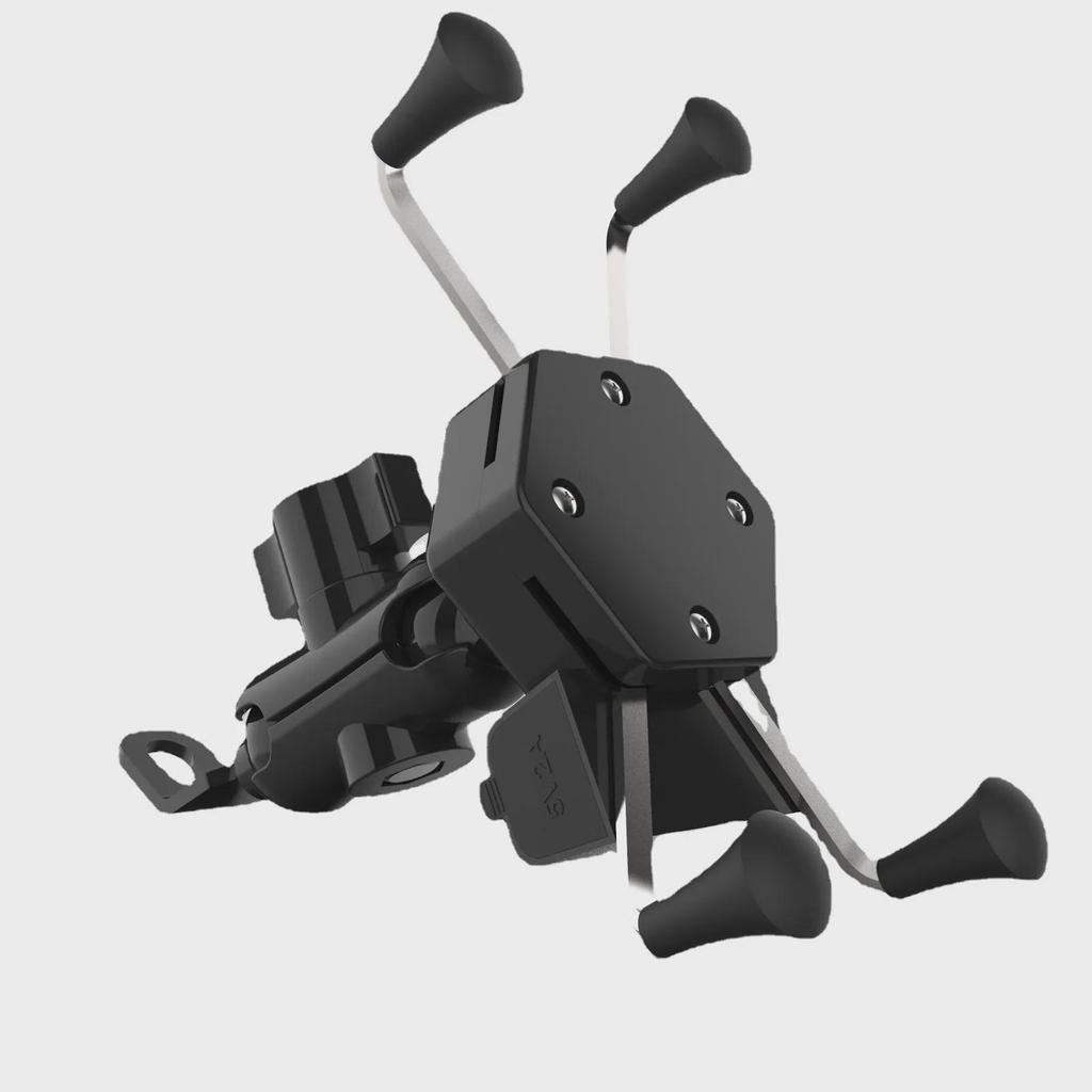 Держатель для телефона на мотоцикл и скутер X-Type с USB-зарядным устройством и водонепроницаемым выключателем