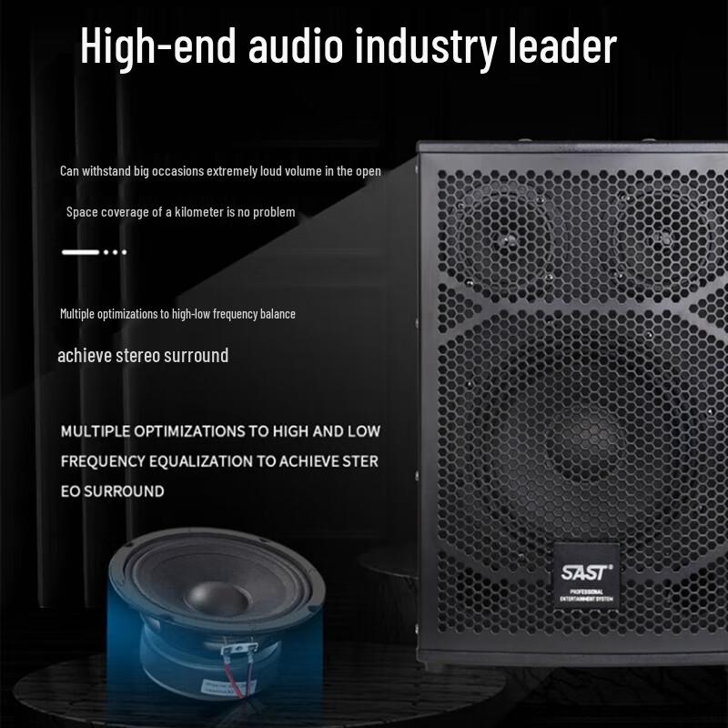 SAST H8 8-дюймовая 3-полосная пассивная акустическая система для домашнего KTV и конференций