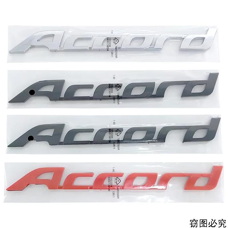 ABS Car 3D Emblem Badge Sticker for Honda Accord Rear Tail Trunk Letter Stickers Decals Auto Accessories Car Styling