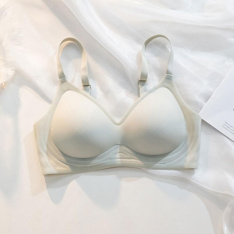 Бесшовный бюстгальтер пуш-ап для женщин: Мягкая, Беспроводная Поддержка против Провисания для Маленькой Груди
