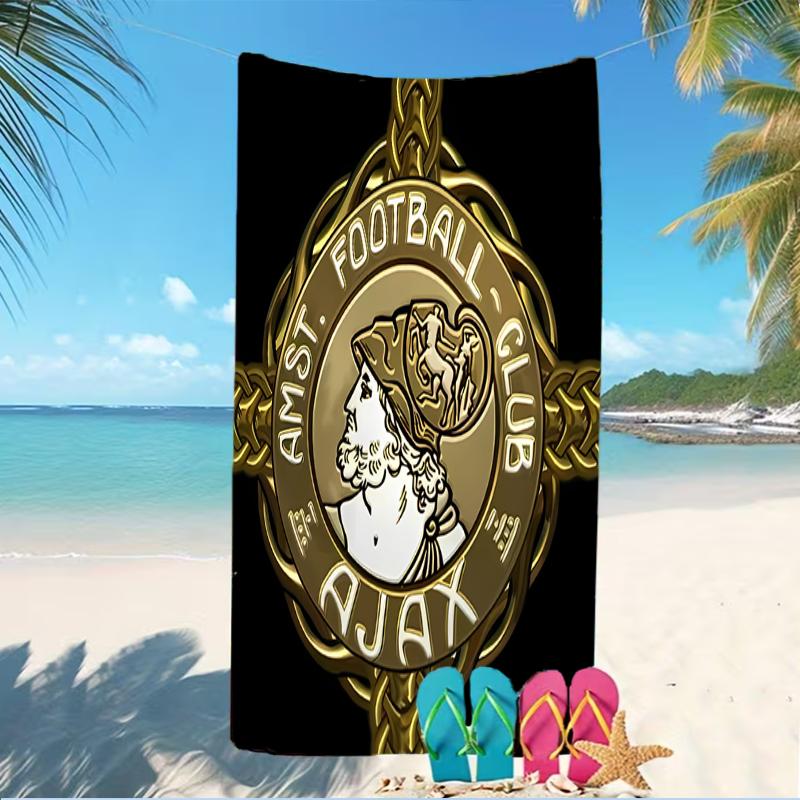 Beach Towel with AFC Ajax Pattern - soft,absorbent,machine washable Lightweight&Modern,swimming,Travel Essentials