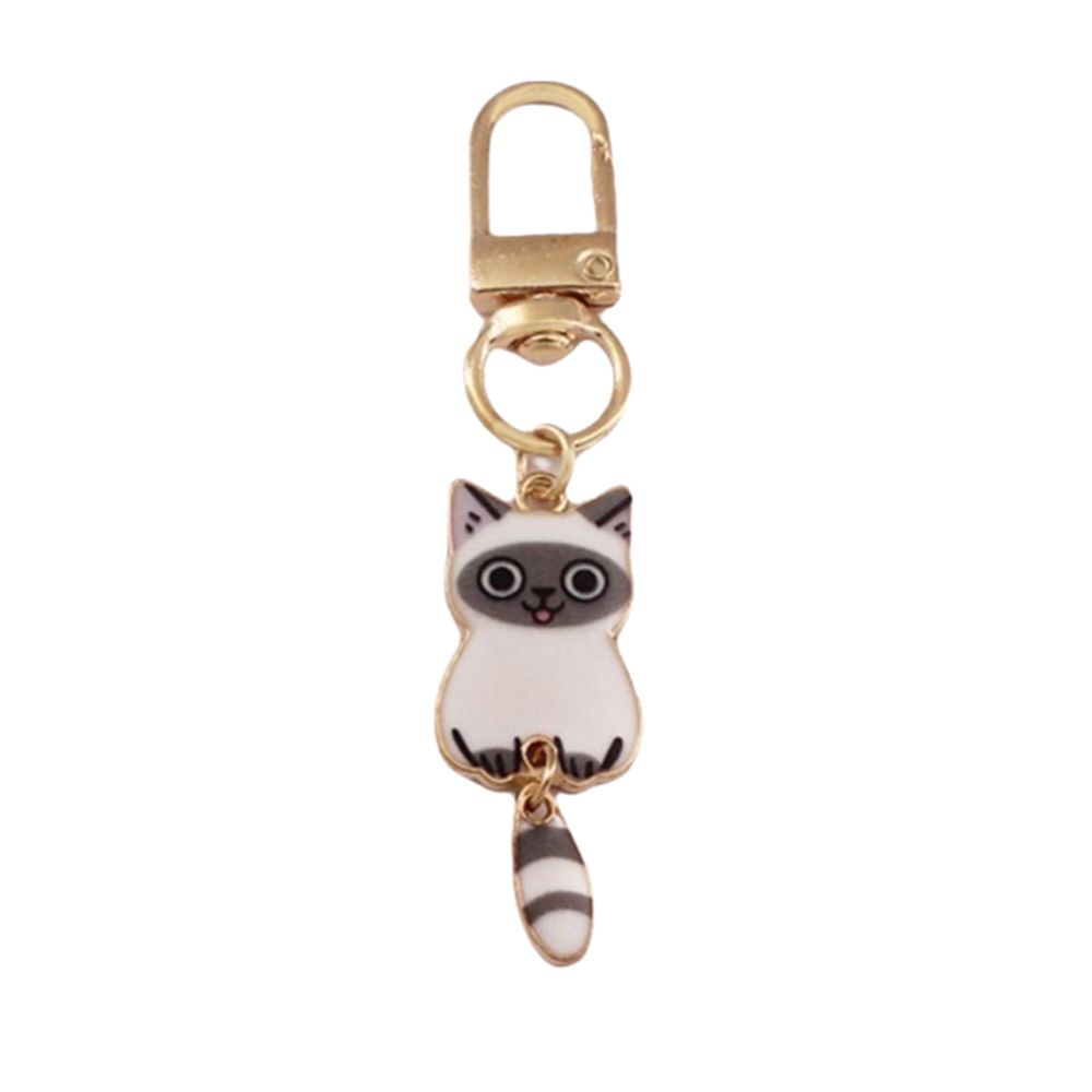 Cat Small Pendant Metal Bag Decoration Cute Key Chains Gift
