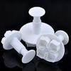 3Pcs/Set Silicone Fondant Cake Decorating SugarCraft Plunger Cutter Flower Blossom Mold