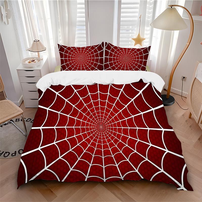 Spider Web Print 3Pcs Bedding Setduvet Cover With 2 Bedropillowcase Home Birthday Gift