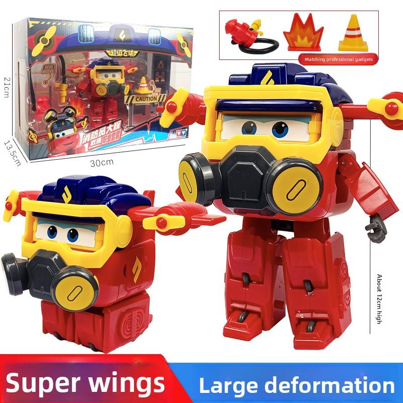 Коллекция трансформирующихся роботов AULDEY, Набор "Ангар Super Wings", Игрушка-фигурка для мальчиков и девочек, Официальные игрушки Super Wings