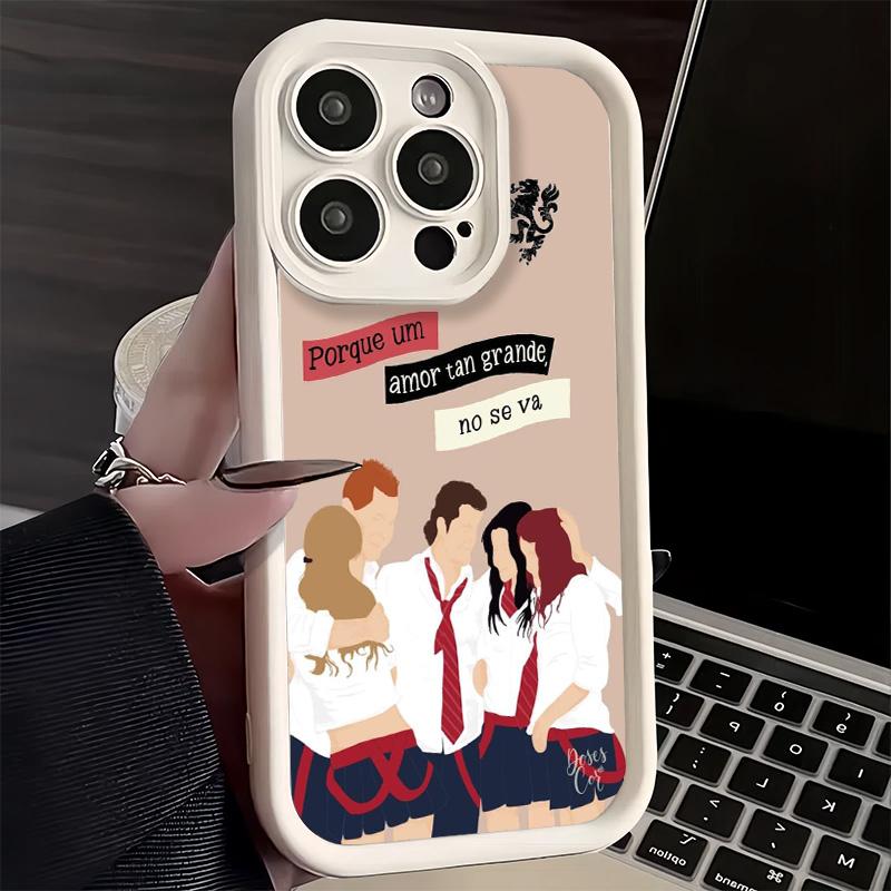 Чехол для телефона iPhone 17 Air 16E 15 16 Pro Max F-Fashion RBD R-Rebelde Cover 14 Plus 13 12 Mini Мягкий силиконовый Fundas