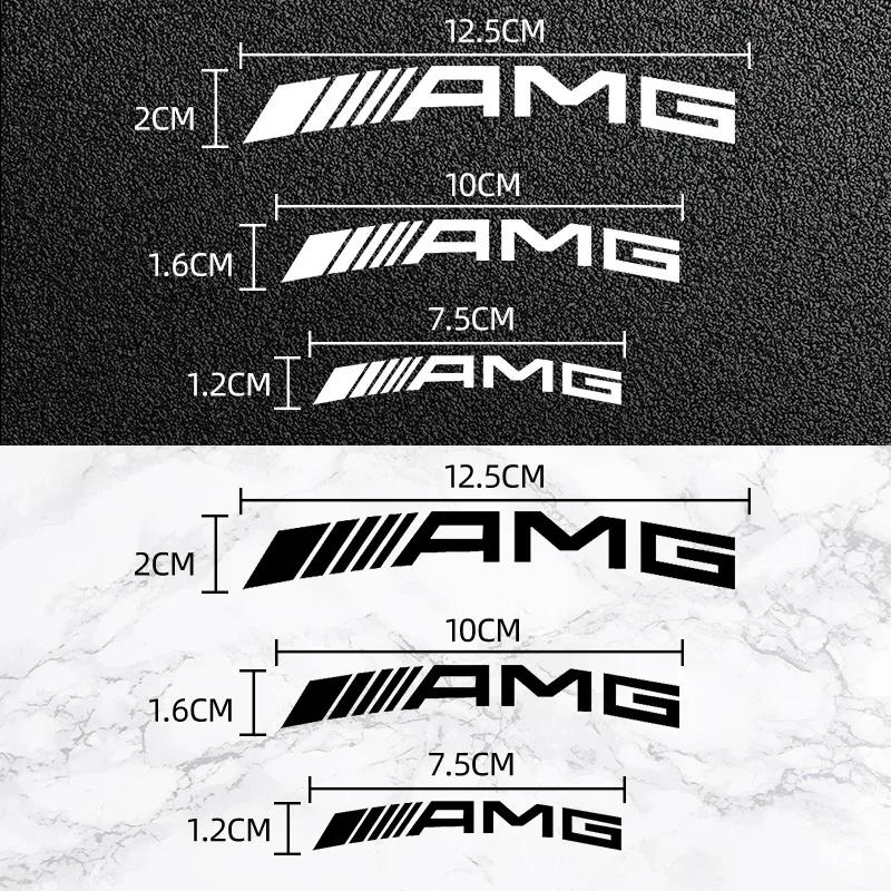 VRHGV1 GLC GLB Car For Mercedes benz AMG 6pcs Car Styling Car Brake Caliper Stickers For AMG Mercedes Benz W204 W124 W201 W202 W212 W22