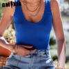 Summer V-neck Solid Color Knitted Small Vest Loose Large Size Sexy Halter Top Women