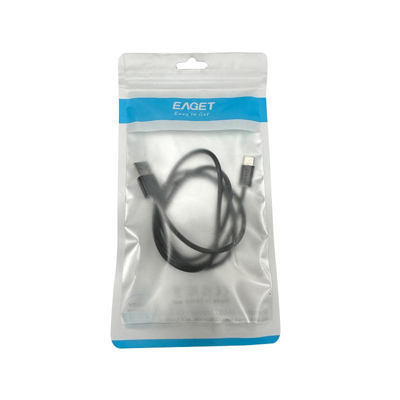 EAGET Кабель для быстрой зарядки 3A USB-A - USB-C, 66 Вт, 1 м/2 м, 48-жильный плетеный провод, скорость передачи данных 480 Мбит/с, совместим с устройствами Android