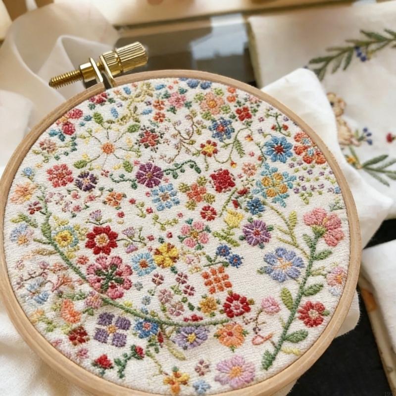 Набор для вышивания крестиком для начинающих с узором «Цветок дня» Включает инструмент для расслабляющего рукоделия