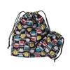[Children's Clothing] Moujonjon (Moojeongjeong) JR Shinkansen Train Pattern Drawstring Bag Set of 3 B11699