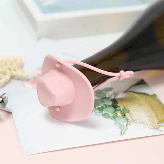 Силиконовая пробка для бутылки вина в форме ковбойской шляпы, экологически чистая, многоразовая, многофункциональная, для герметизации пивных бутылок