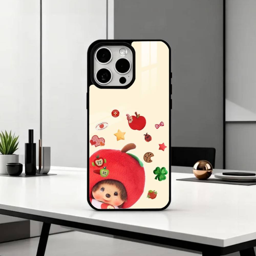 Плюшевая кукла M-Monchhichis Чехол для телефона для iPhone 17, 16, 15, 14, 13, 12, 11 Plus, Pro Max Магнитный для беспроводной зарядки Magsafe